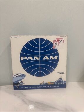 Pan Am Vintage Logo Game Box - Blue and White